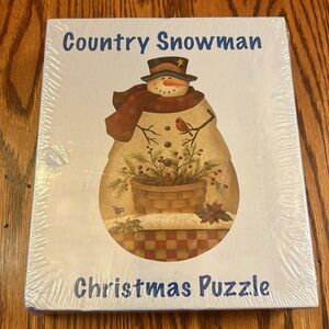 NWT Country Snowman Christmas Puzzle 1000 Piece by Currant